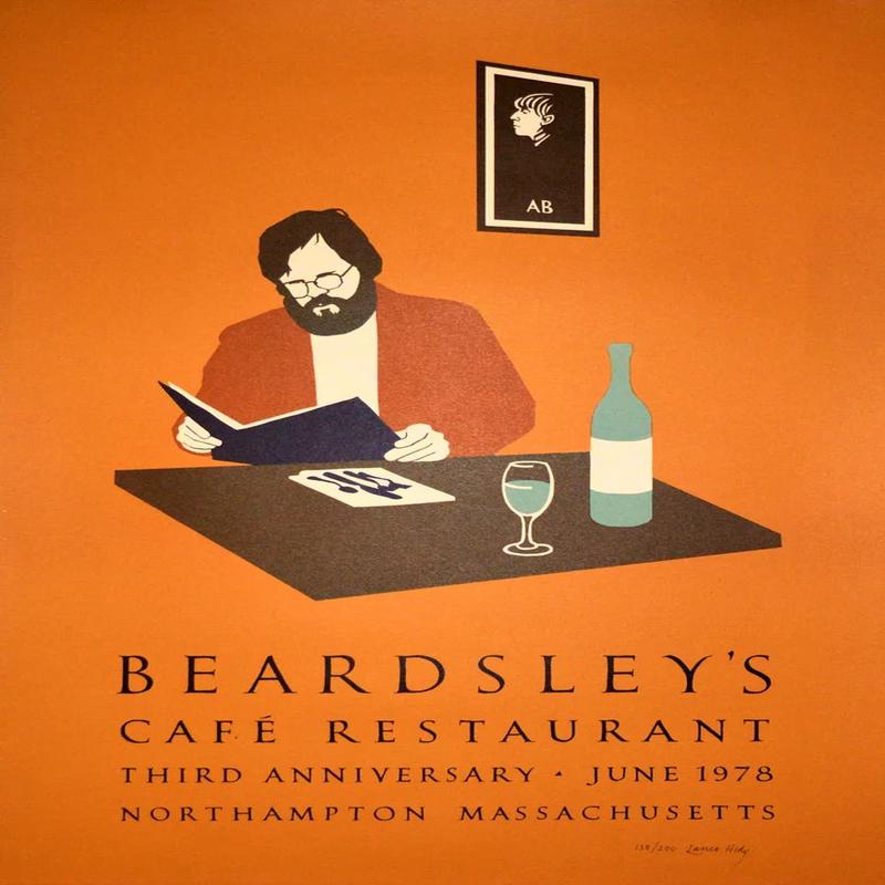 (*NEW ARRIVAL*) (Art) Lance Hidy. Beardsley\'s Cafe Restaurant - Third Anniversary Celebration