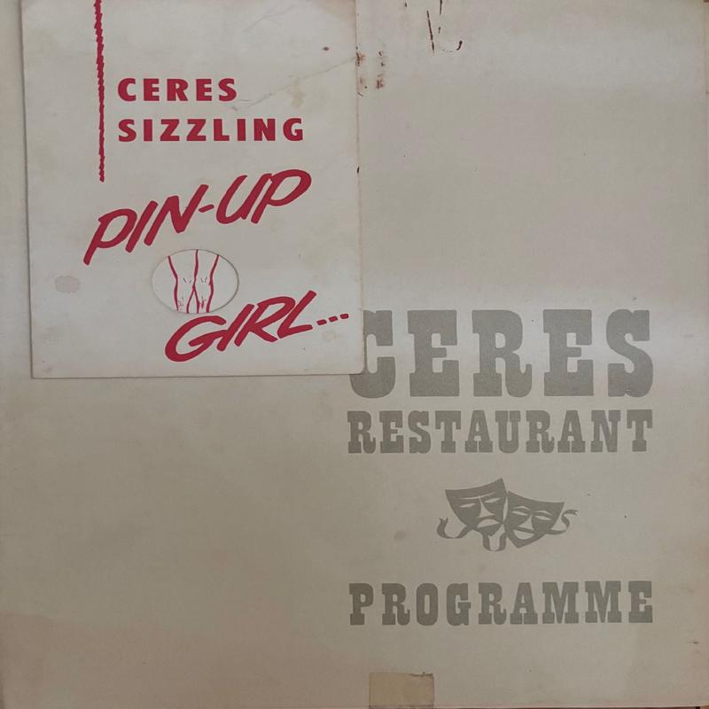(*NEW ARRIVAL*) Ceres Restaurant. Menu