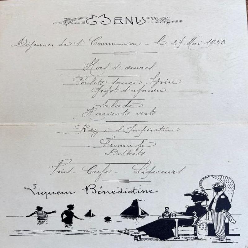 (*NEW ARRIVAL*) Menu - Dejuner de la Communion
