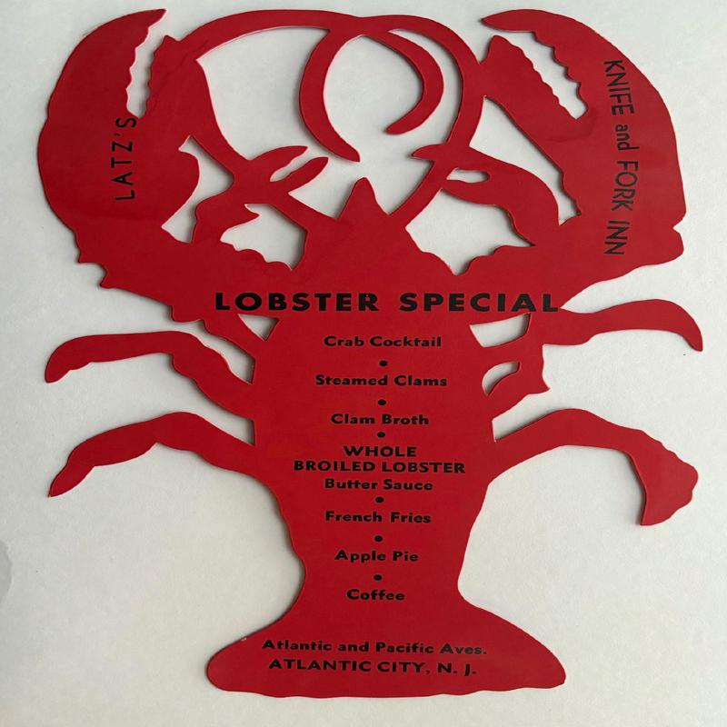 (*NEW ARRIVAL*) Latz\'s Knife and Fork Inn. Menu