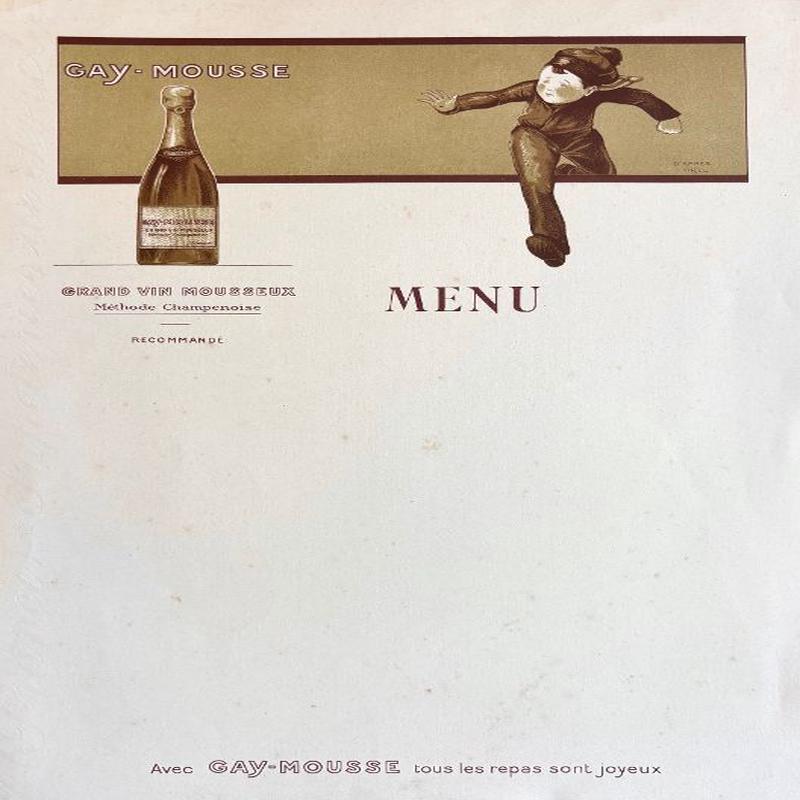 (*NEW ARRIVAL*) Gay-Mousse. Menu