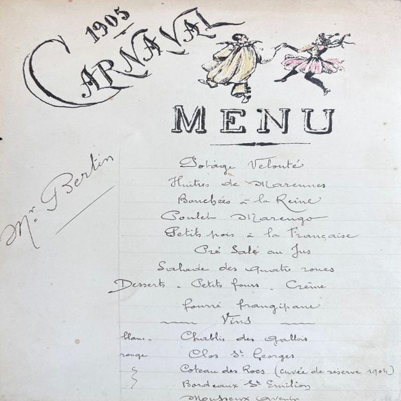 (*NEW ARRIVAL*) 1905 Carnaval Menu