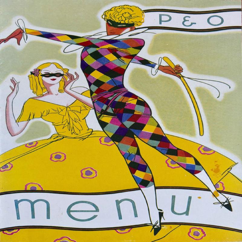 P & O Lines. S.S. Strathaird. Menu