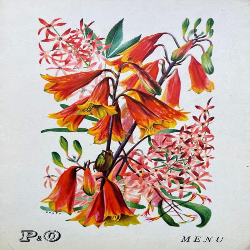 P & O Lines. S.S. Canberra. Dinner Menu