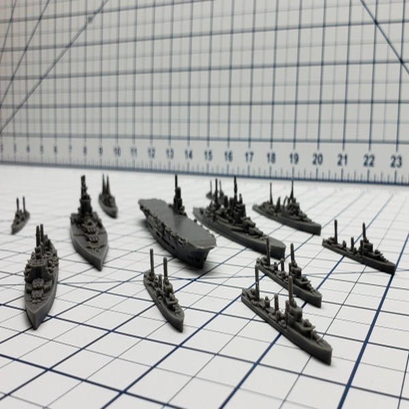 1:1800 Scale Naval Miniature Fleet Pack