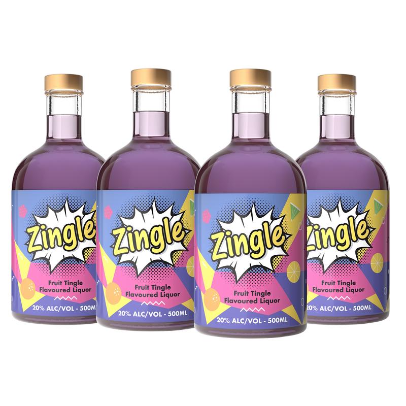Zingle - Fruit Tingle Cocktail Flavoured Vodka (Case of 4)