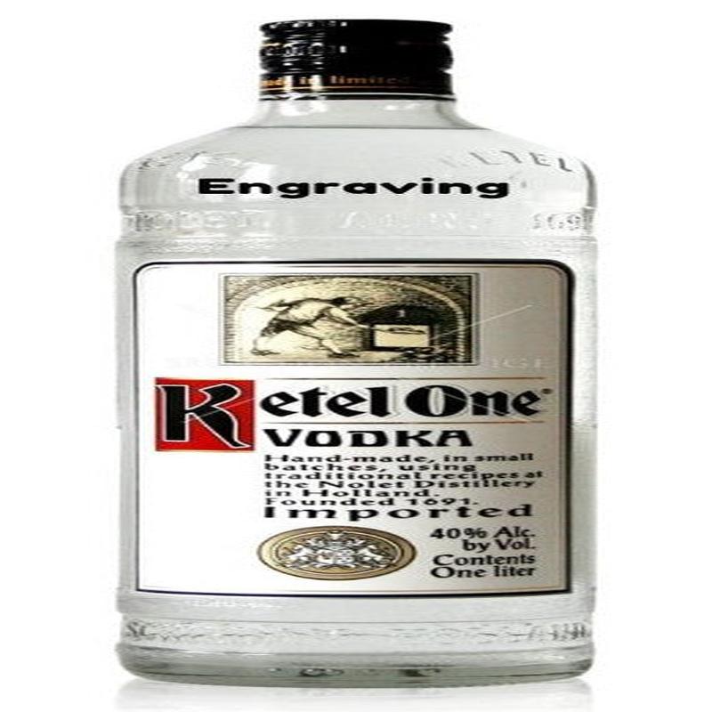 Engraved Ketel One Vodka 750ml - Logo + Recipients Name